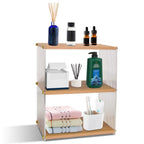 3-Tier: Acrylic Countertop Organizer Bathroom Wood Counter Storage