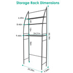3-Tier Bathroom Over the Toilet Storage Shelf