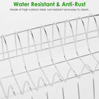 3-Tier Dish Drying Rack Shelf with 3 Drain Trays Chopping Board