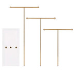 3-Tier Gold Metal Tabletop Jewelry Tree Stand