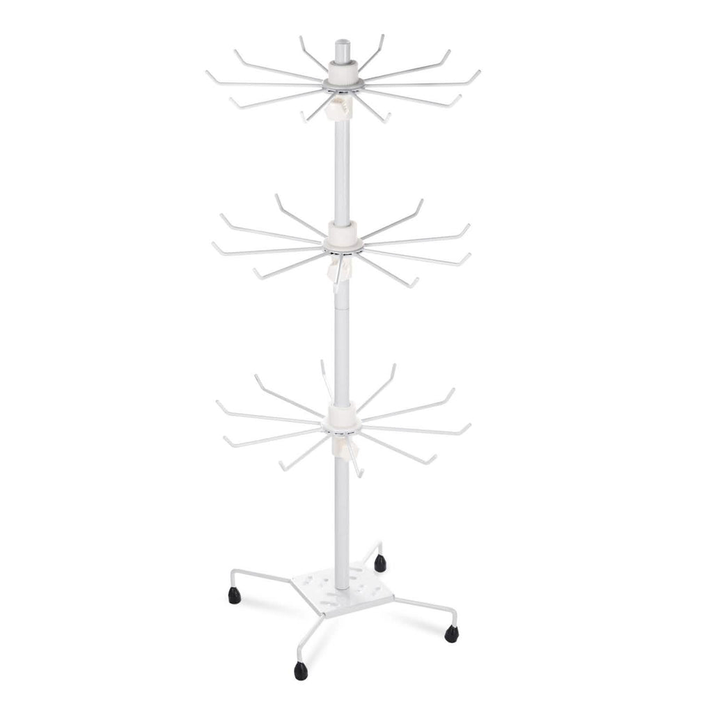3-Tier Metal Jewelry Rack 30-Hook Necklaces Bracelets Display Stand
