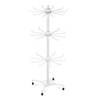 3-Tier Metal Jewelry Rack 30-Hook Necklaces Bracelets Display Stand
