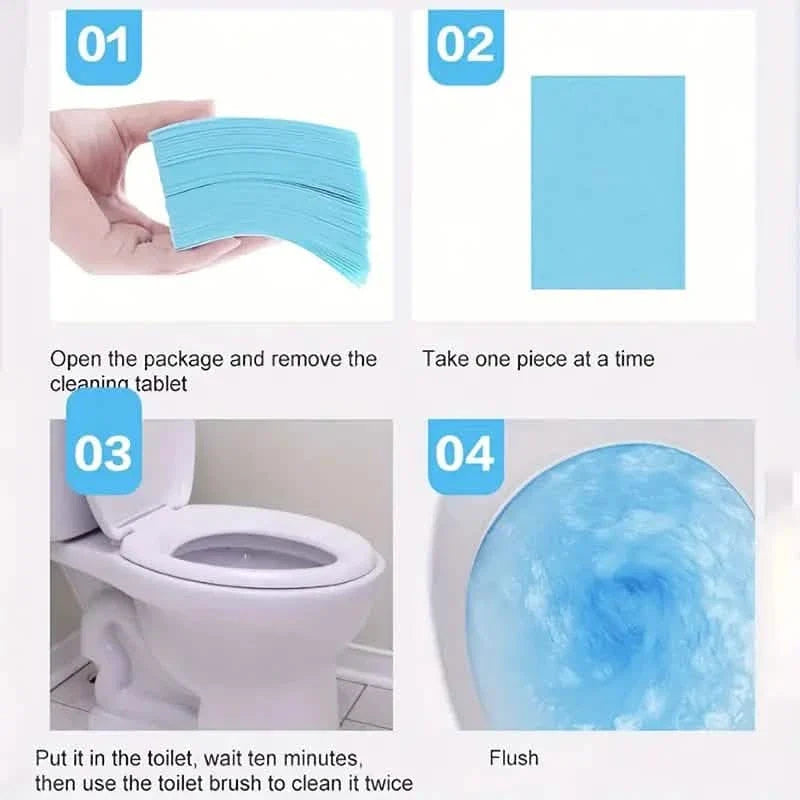 30-Pieces: Blue Jasmine Scented Floor & Toilet Cleaning Tablets