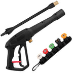 3000PSI Pressure Washer Gun Car Foam Sprayer with Jet Wand 5 Nozzle Tips M22-14 Connector
