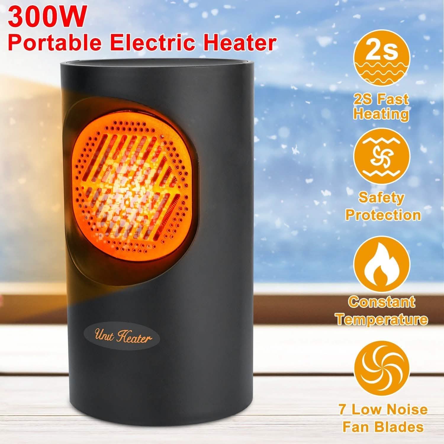 300W Portable Electric Mini Heater