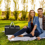 30L Insulated Picnic Basket Cooler Collapsible Food Delivery Storage