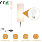 3200K Warm Yellow Light Modern Standing Lamp with Foot Switch 6W Bulb