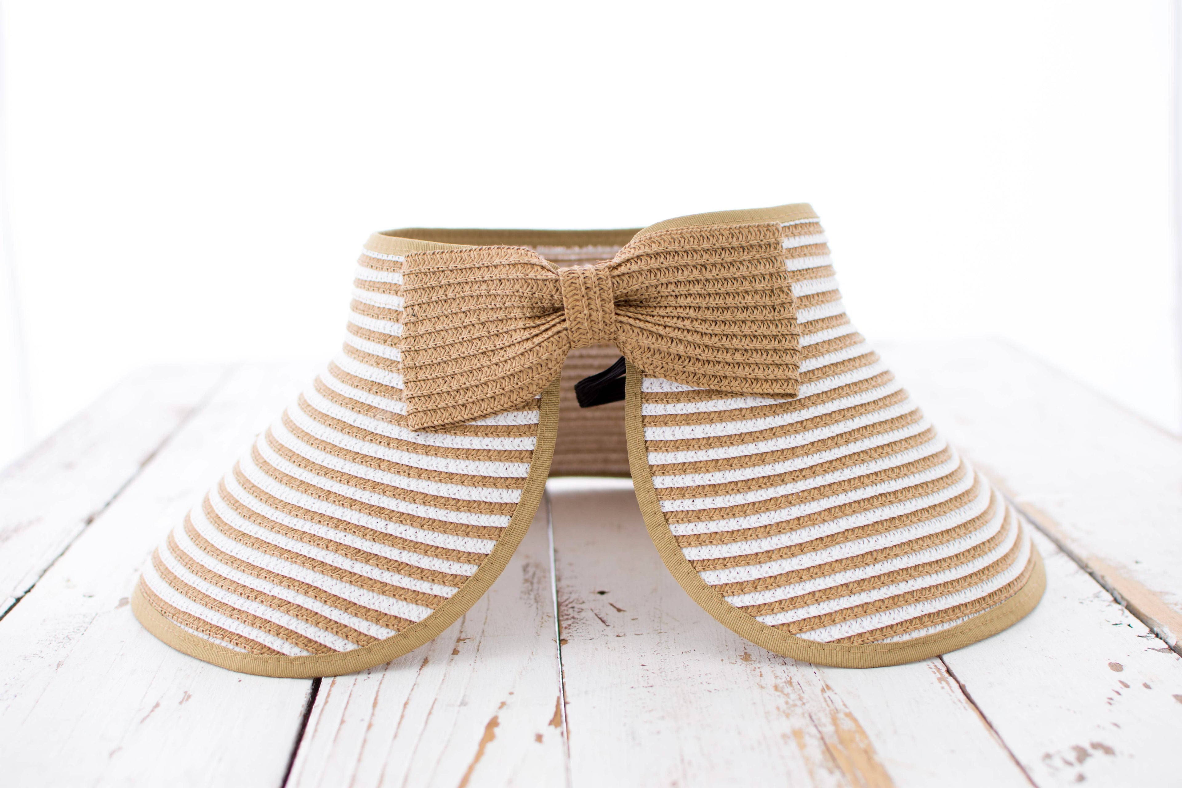 Foldable Bow Stripe Visor