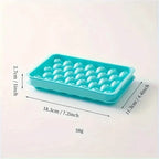 33 Round Shape Ice Cube Maker Tray