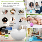 330ml Cool Mist Humidifier with 7 Color LED Lights