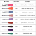 34-Piece Set: Aluminum Handle Crochet Hook Needles Knitting Tool
