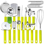 34-Pieces Set: Stainless Steel Kitchen Gadget Tools Set