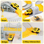 340-Piece: Construction Race Track Toy Set