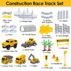 340-Piece: Construction Race Track Toy Set