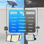 348 LED Motion Sensor Solar Lights Outdoor with Remote Control