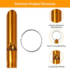 35-Pieces: Emergency Whistle Extra Loud with Key Chain Ring