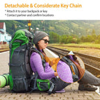 35-Pieces: Emergency Whistle Extra Loud with Key Chain Ring