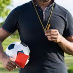 35-Pieces: Emergency Whistle Extra Loud with Key Chain Ring
