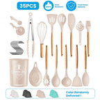 35-Pieces: Kitchen Cooking Utensils Set
