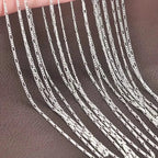 Exquisite Copper Necklace Chain, 16–30in Adjustable, 925 Silver Plated