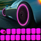 36-Pieces: Glow-in-the-Dark Car Tire Valve Cap Set