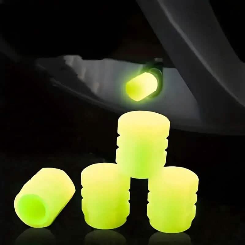 36-Pieces: Glow-in-the-Dark Car Tire Valve Cap Set