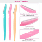 36-Pieces: Women Eyebrow Razor Trimmer