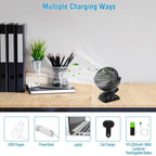 360 Degree Clip On Fan Quiet Rechargeable