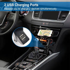 360° Dual USB Smartphone Mounting Car Charger