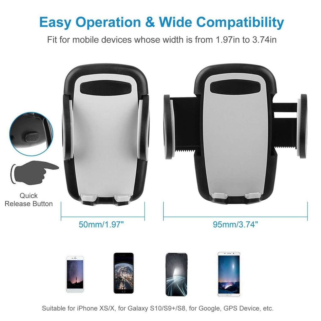 360° Dual USB Smartphone Mounting Car Charger