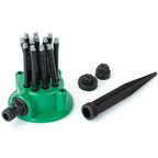 360° Flexible Lawn Sprinkler Automatic 12 Tubes Garden Water Irrigation Sprayers
