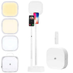 360° Rotatable Dual Phone Holder with Rechargeable Wireless Remote V8
