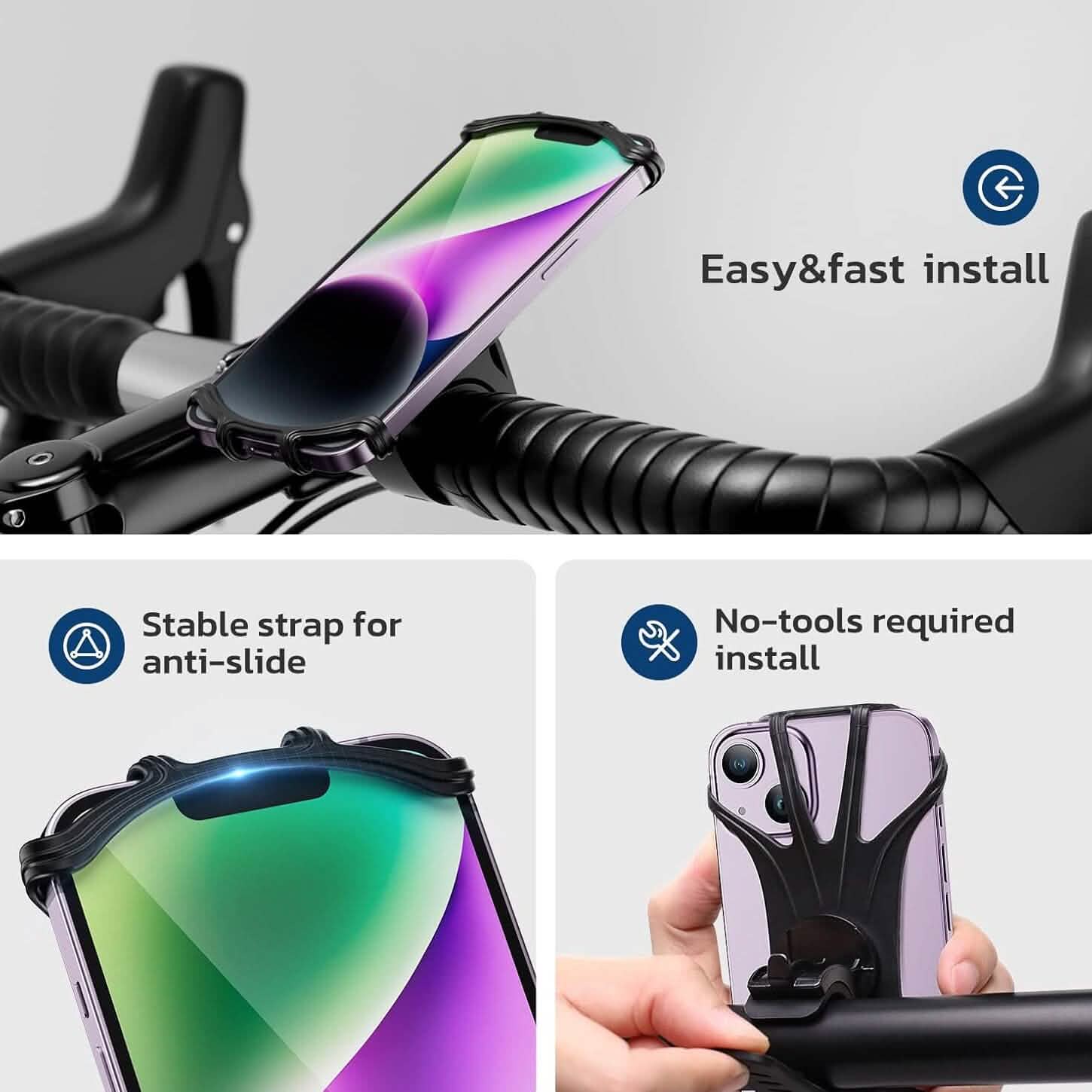 360° Rotatable Waterproof Bike Phone Mount