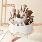 360° Rotating Makeup Organizer Holder for Brushes, Lipsticks, Skin Care & More