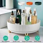 360¬∞ Spinning Perfume Cosmetic Storage Tray 22Lbs Load