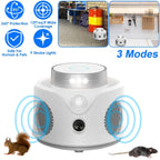 360° Ultrasonic Mice Repellent Indoor with 3 Modes 9 Strobe Lights