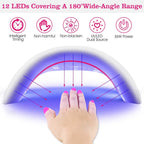 36W UV LED Lamp Nail Gel Dryer 12 LED Sensor Gel Curing Machine