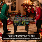 37 Inch Mini Foosball Table 2-in-1 Game Table with Detachable Legs for Tabletop