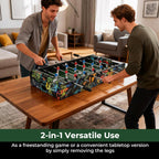 37 Inch Mini Foosball Table 2-in-1 Game Table with Detachable Legs for Tabletop