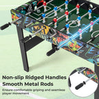 37 Inch Mini Foosball Table 2-in-1 Game Table with Detachable Legs for Tabletop