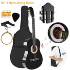 38" Acoustic Beginners Guitar with Guitar Bag Strap Tuner Extra String