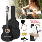 38" Acoustic Beginners Guitar with Guitar Bag Strap Tuner Extra String
