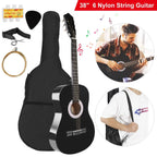38" Acoustic Beginners Guitar with Guitar Bag Strap Tuner Extra String