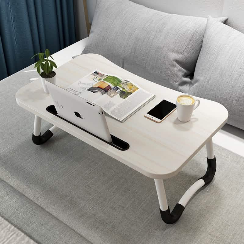 Notebook folding computer table
