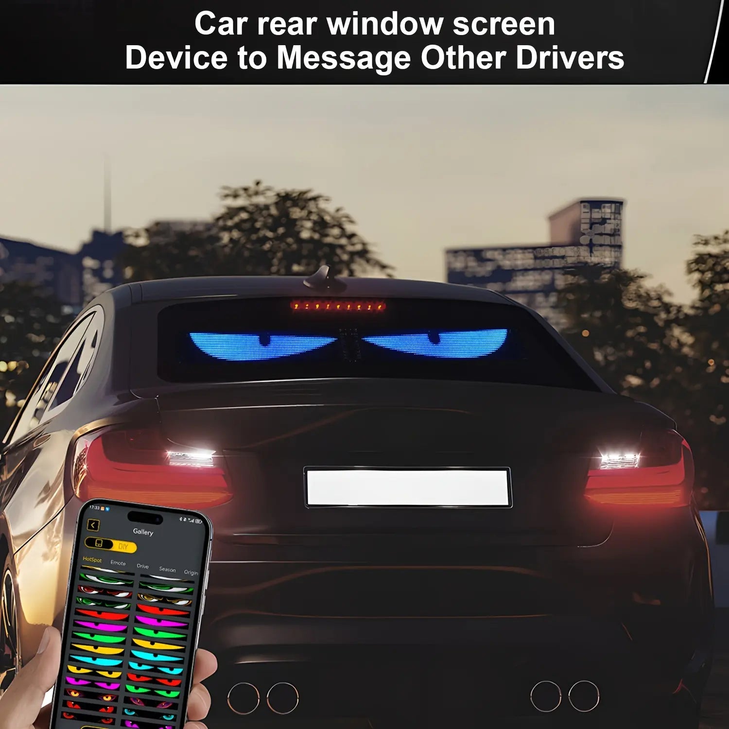 Flexible LED Animated Screen APP Control DIY Custom Light Panel Car Holiday Decor