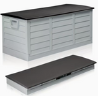 75 Gallon Heavy-Duty Outdoor Deck Box - Waterproof, Lockable