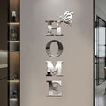 Home Entrance 3D Mirror Wall Sticker Decor