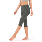 Ladies Capri Cotton Pants Leggings with Pockets