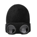 Unisex Goggles Winter Hat Knitted Beanie