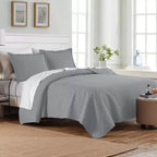 3-Piece: Dan River Basket Pinsonic Quilt Set